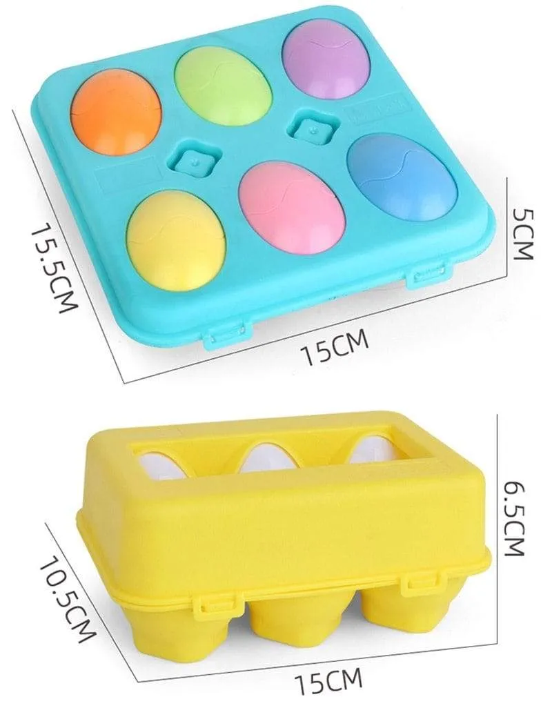 12PCS Montessori Learning Education Math Toys Kids Match Smart Eggs Screws 3D Puzzle Game For Children Educational Toys