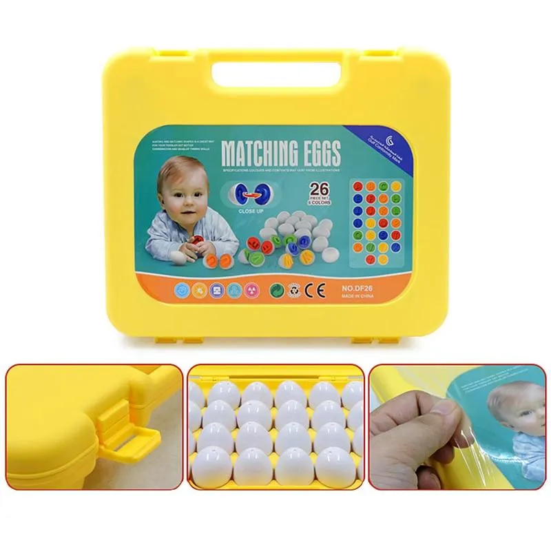 12PCS Montessori Learning Education Math Toys Kids Match Smart Eggs Screws 3D Puzzle Game For Children Educational Toys