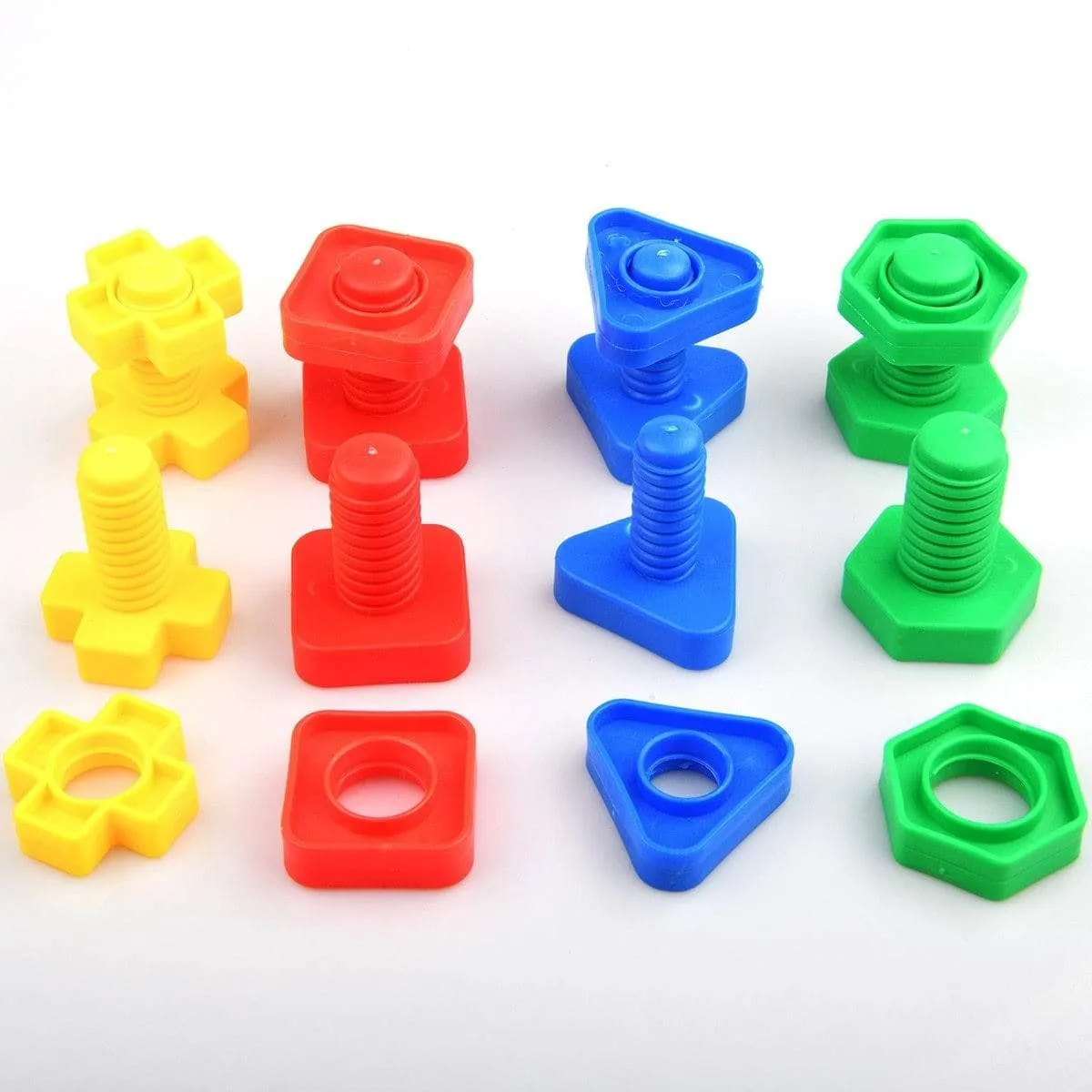 12PCS Montessori Learning Education Math Toys Kids Match Smart Eggs Screws 3D Puzzle Game For Children Educational Toys