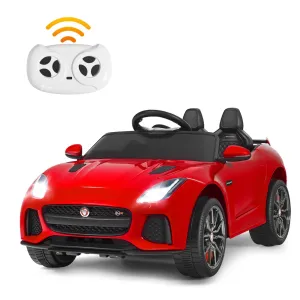 12V Jaguar F-Type SVR Kids Ride On Car with Remote control-Red