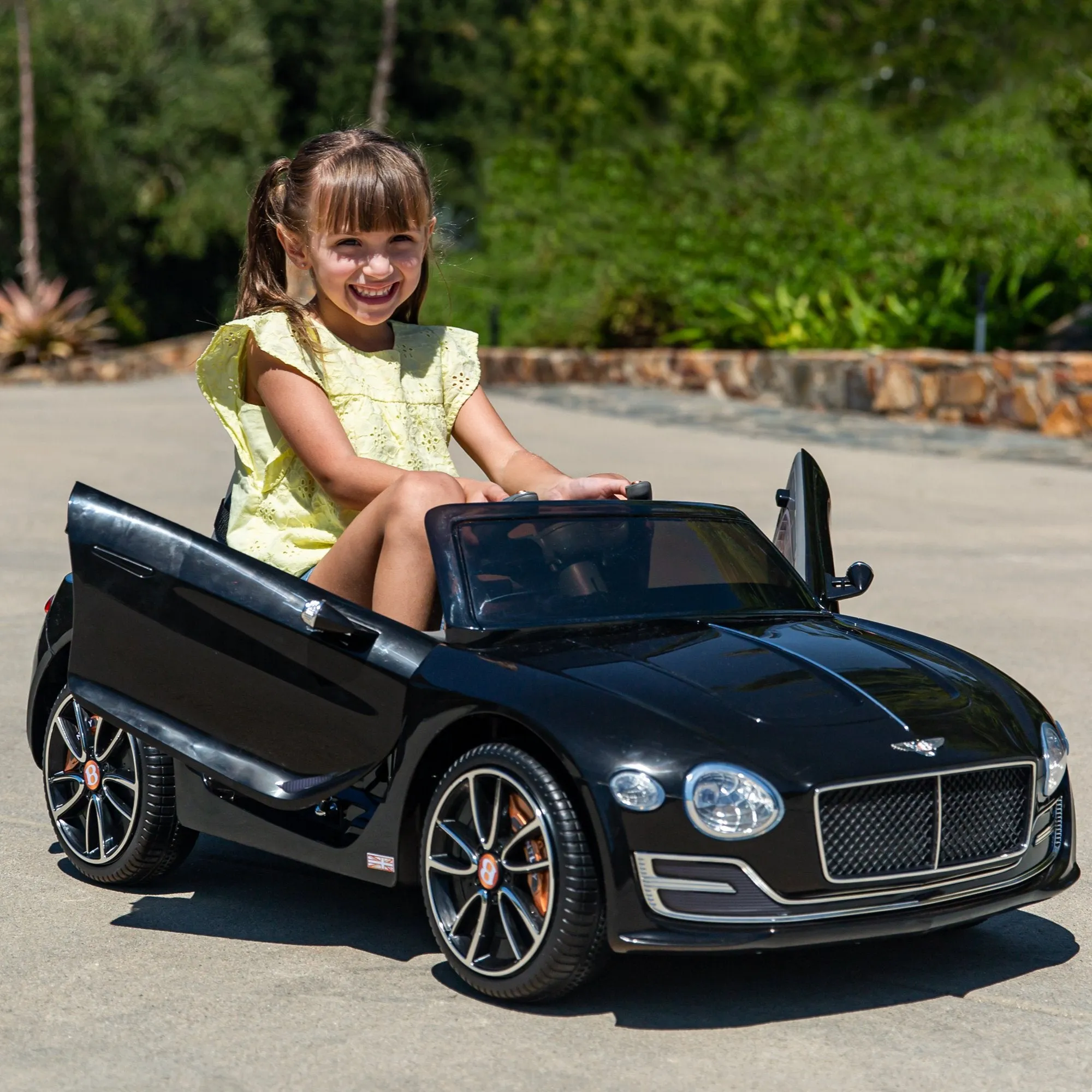 12V Kids Bentley Ride-On Car w/ Remote Control, 2 Speeds, AUX