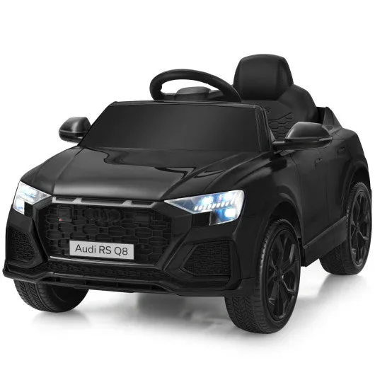 12V Licensed Audi Q8 Kids Cars to Drive with Remote Control-Black