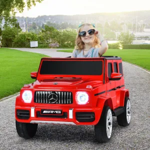 12V Mercedes-Benz G63 Licensed Kids Ride On Car with Remote Control-Red