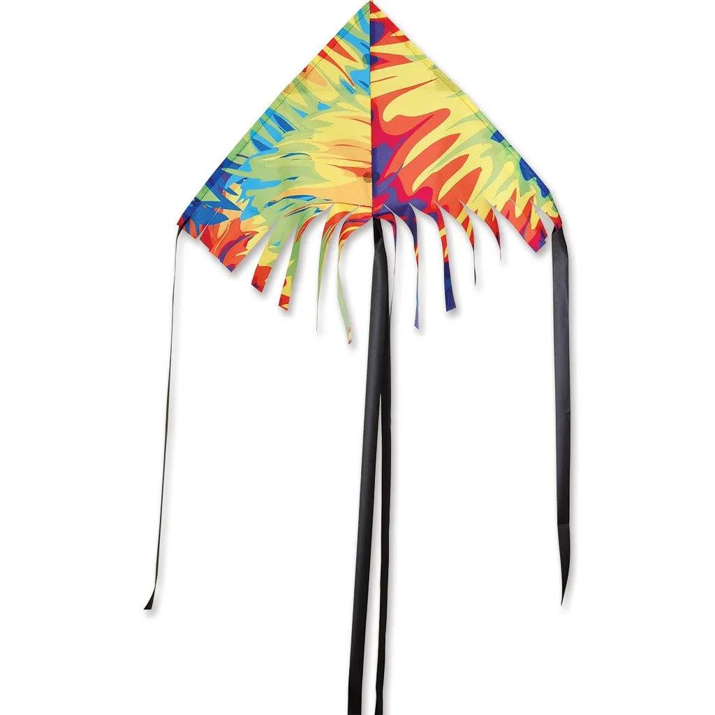 24 Inch Tie Dye Fringe Delta Kite