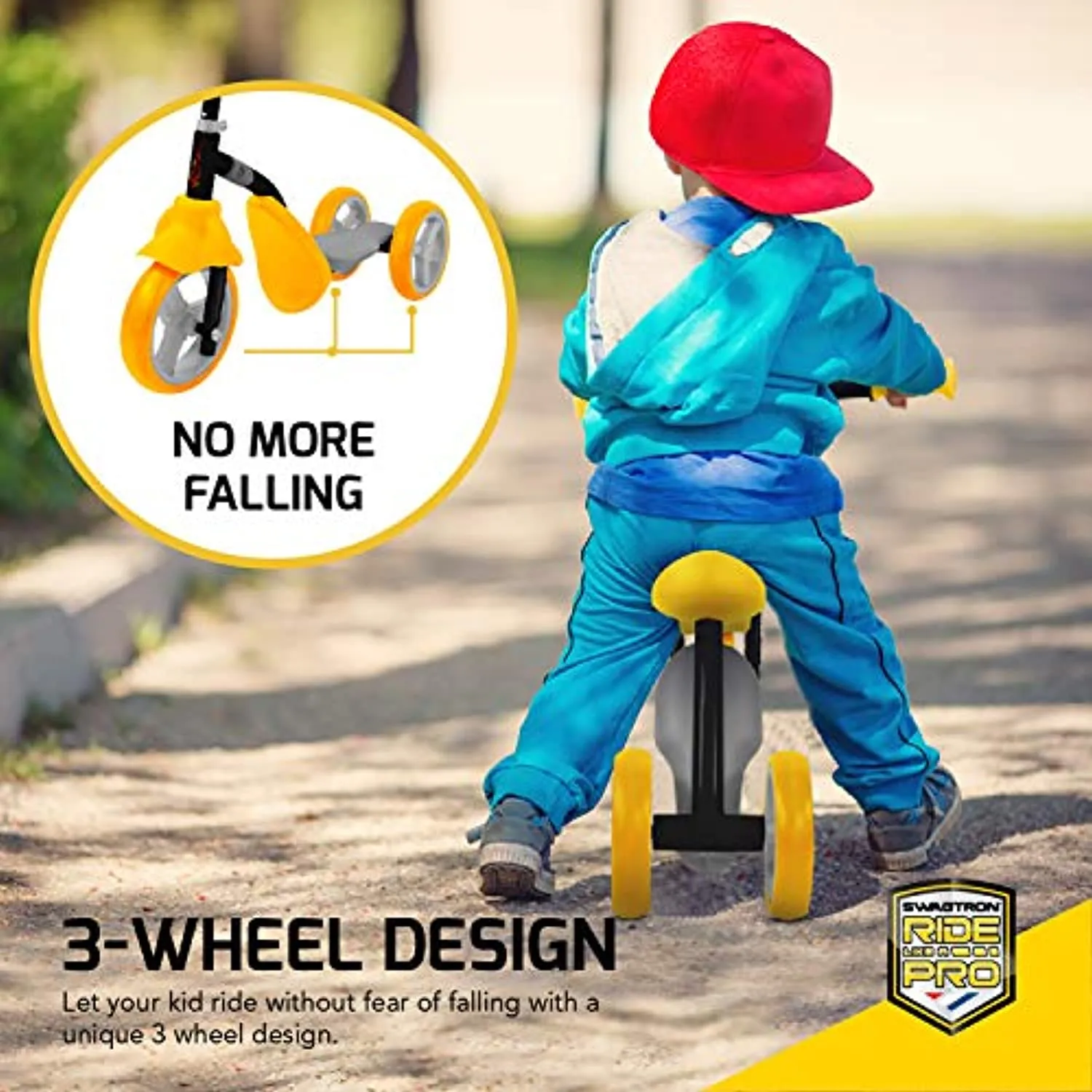 3 Wheel Scooter & Ride-On Balance Trike 2-in-1 Adjustable for 2, 3, 4, 5 Year Old Boy or Girl Transforms in Seconds