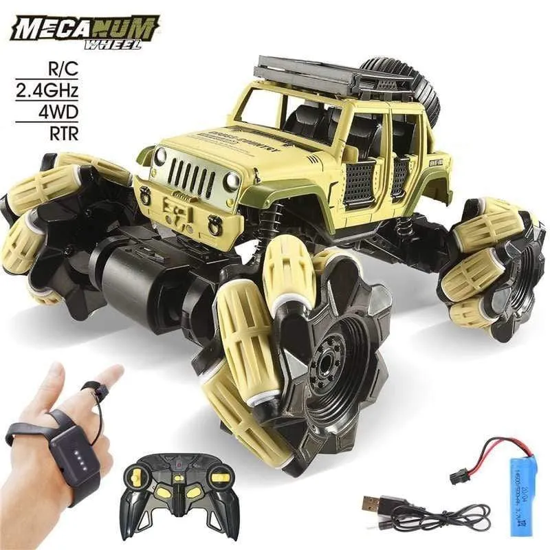 360 Degree Alloy Stunt RC Cars Toys 2.4G 4CH 1:16 Drift Dual Remote Control Car Model Gift For Kids Boy Birthday Christmas