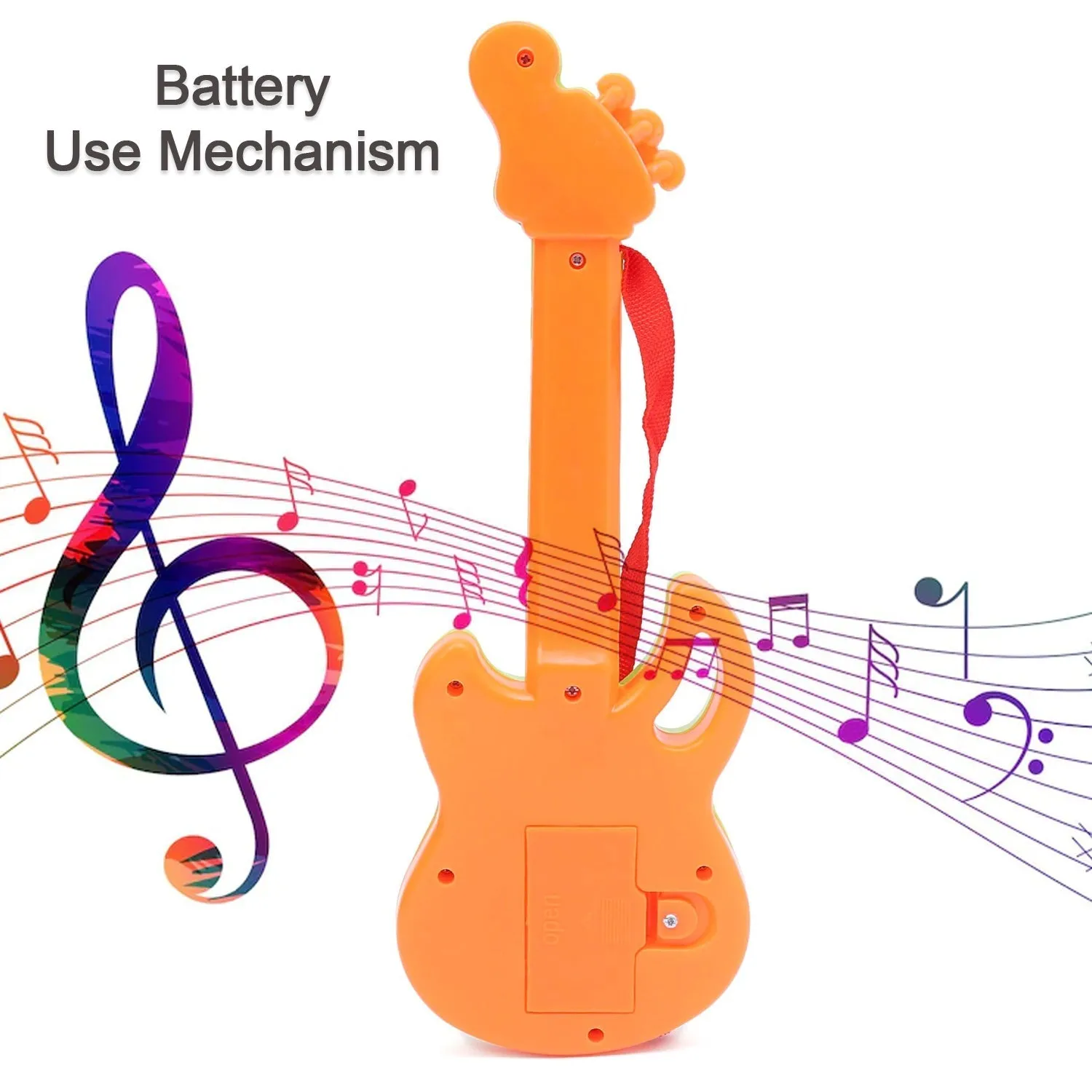 4471 Mini Guitar Colorful with Delightful Music