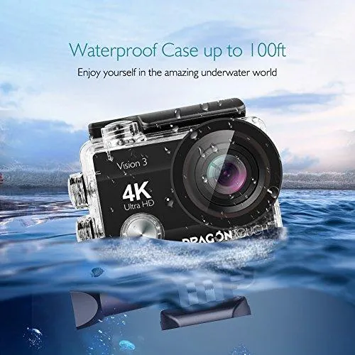 4K Waterproof Action Camera with Mounting Accessories