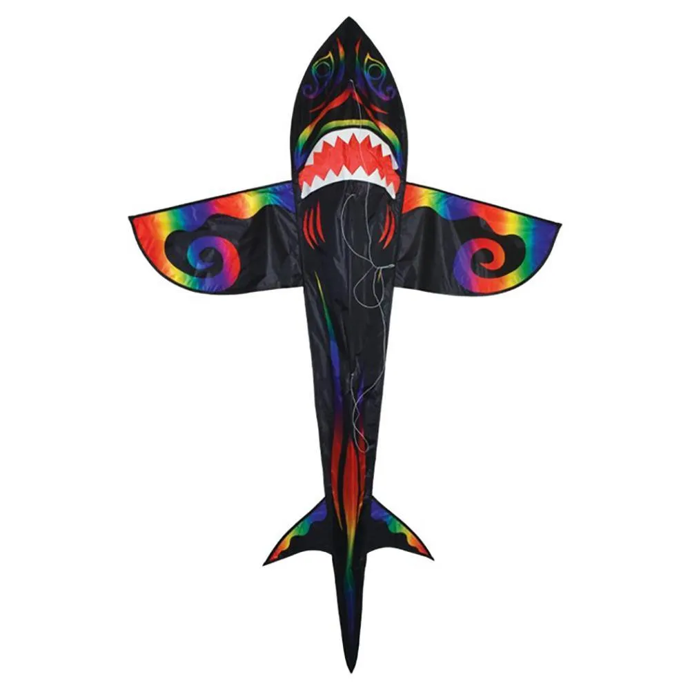 7.5ft Rainbow and Black Shark Kite