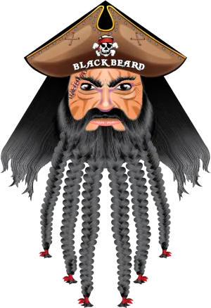 81" Blackbeard Supersized Kite