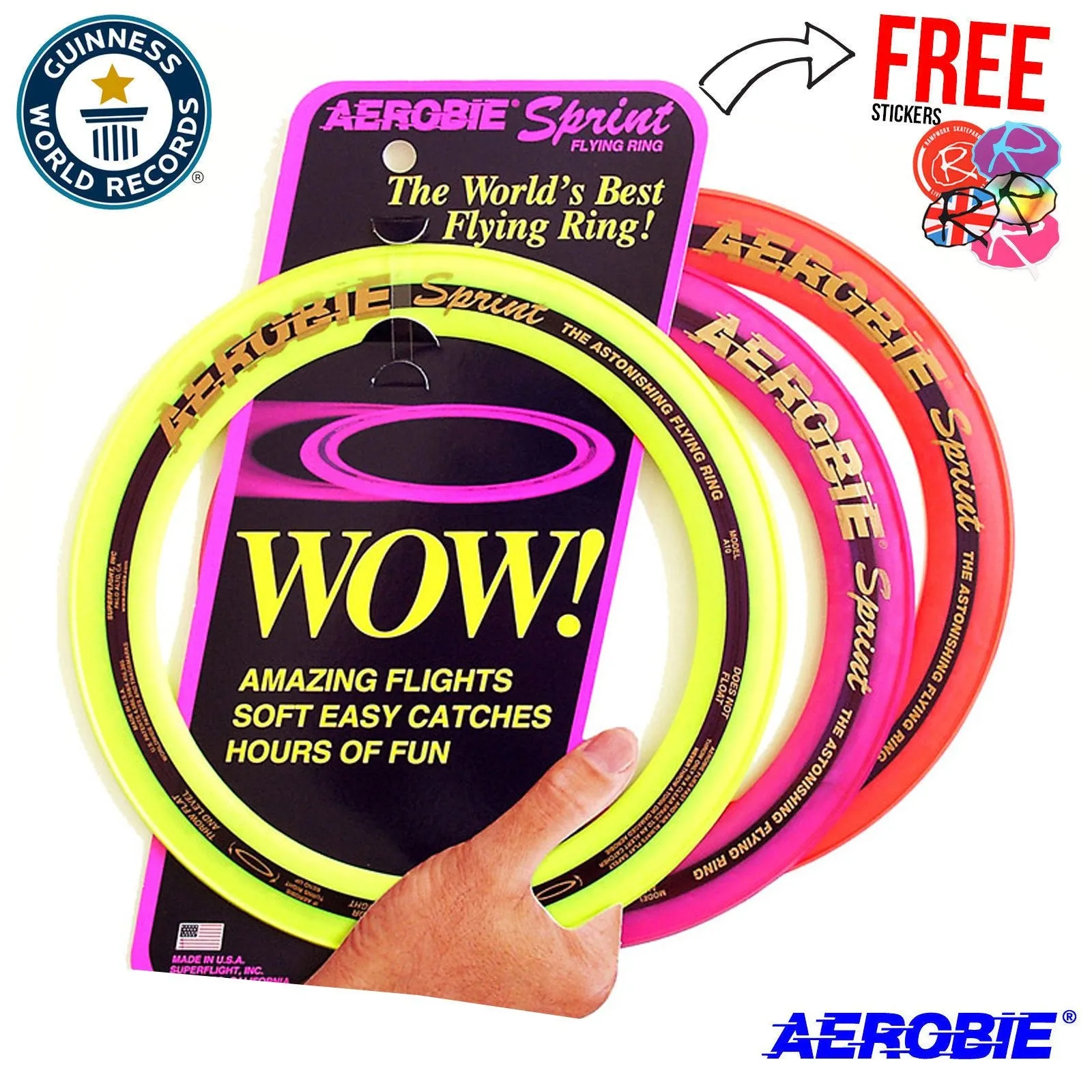 AEROBIE 10" Pro Flying Ring, Frisbee, Flying Disc