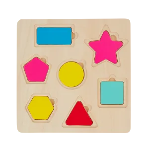 B. toys - Geometric Shapes Rainbow Stack N Sort Puzzle