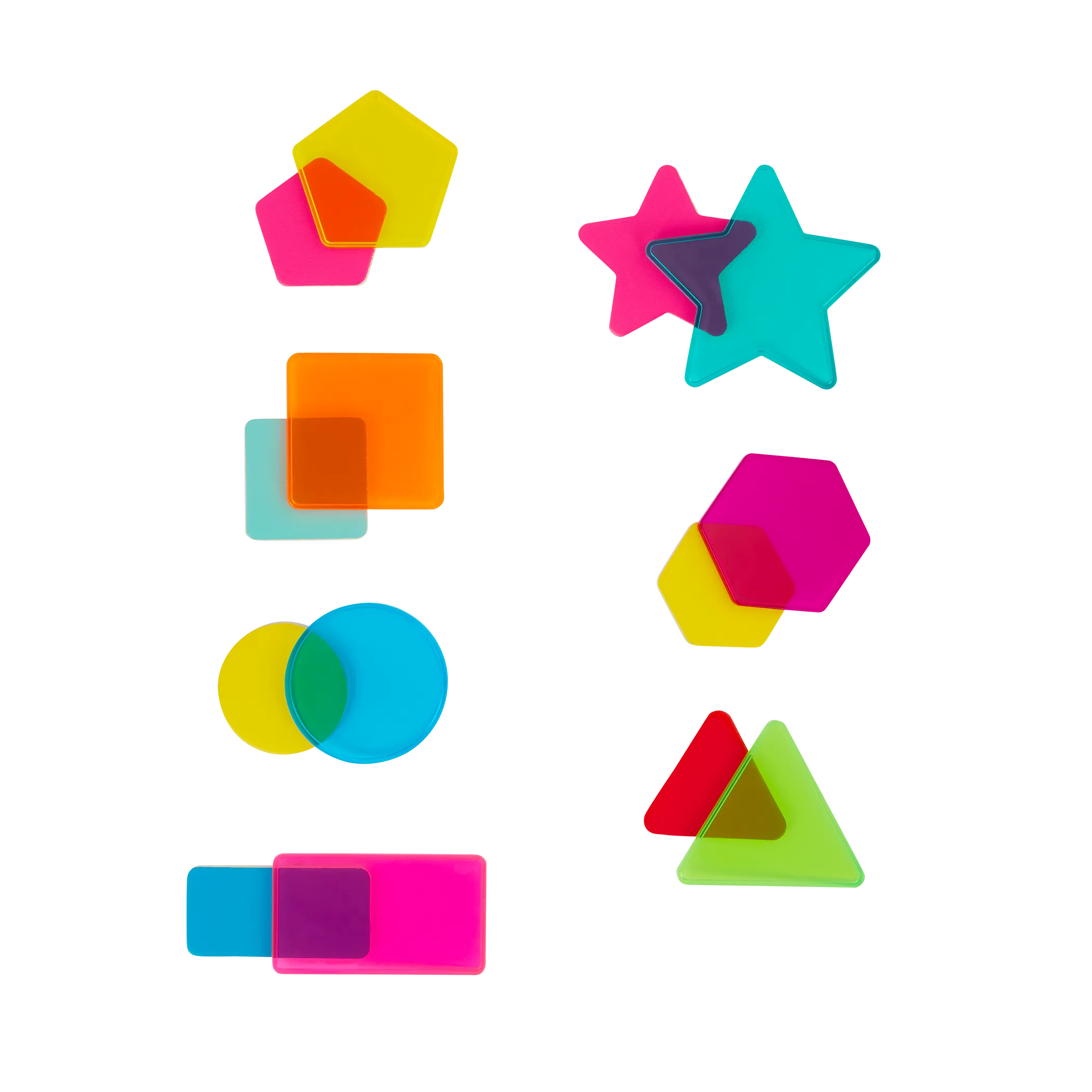 B. toys - Geometric Shapes Rainbow Stack N Sort Puzzle