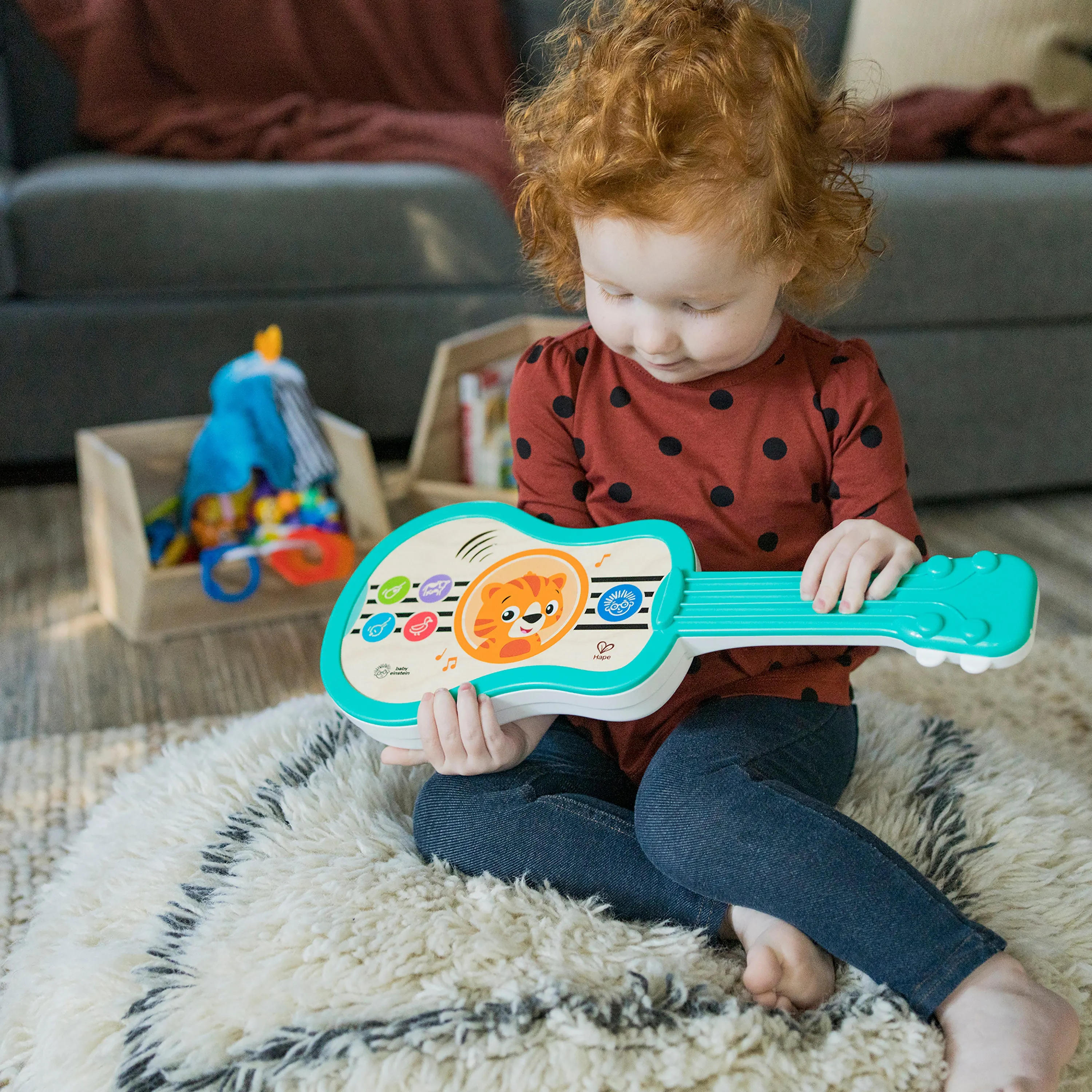 Baby Einstein Sing & Strum Magic Touch Ukulele Wooden Musical Baby Toy