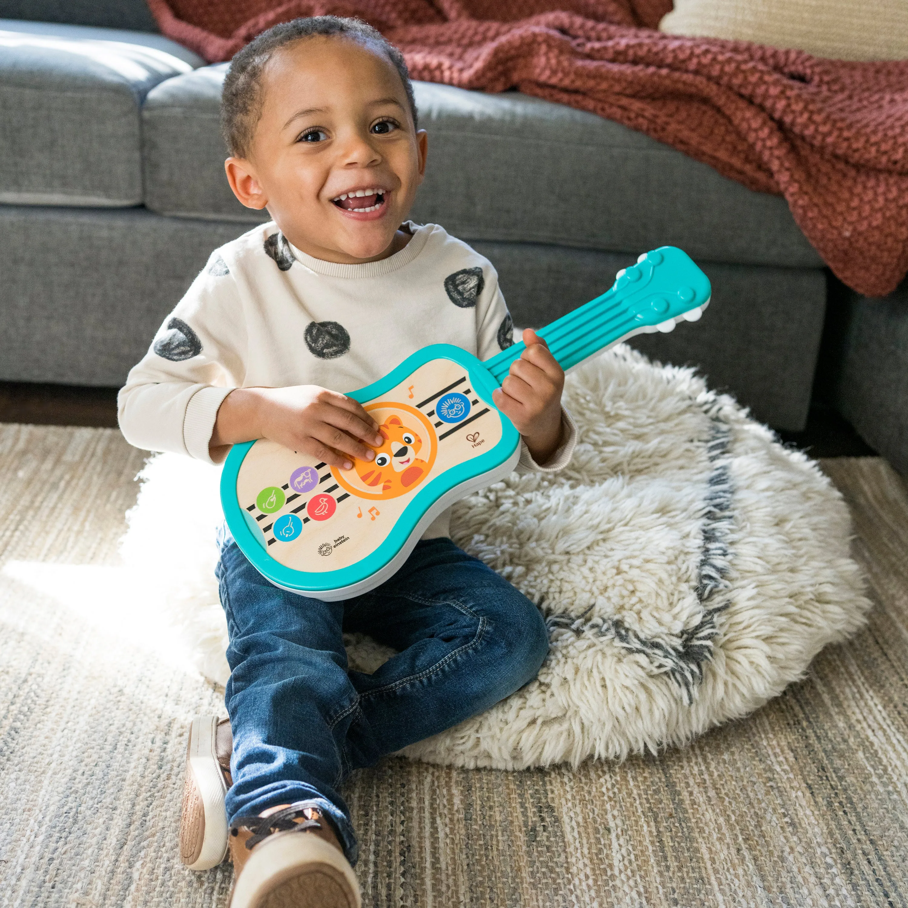 Baby Einstein Sing & Strum Magic Touch Ukulele Wooden Musical Baby Toy