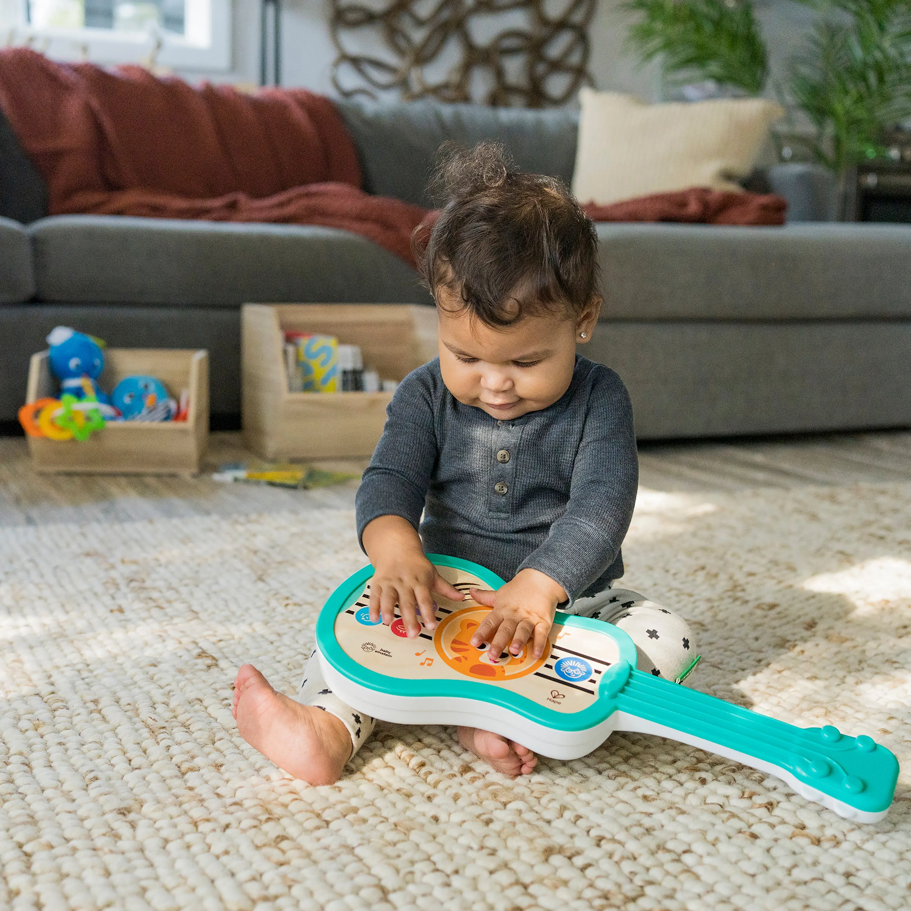 Baby Einstein Sing & Strum Magic Touch Ukulele Wooden Musical Baby Toy