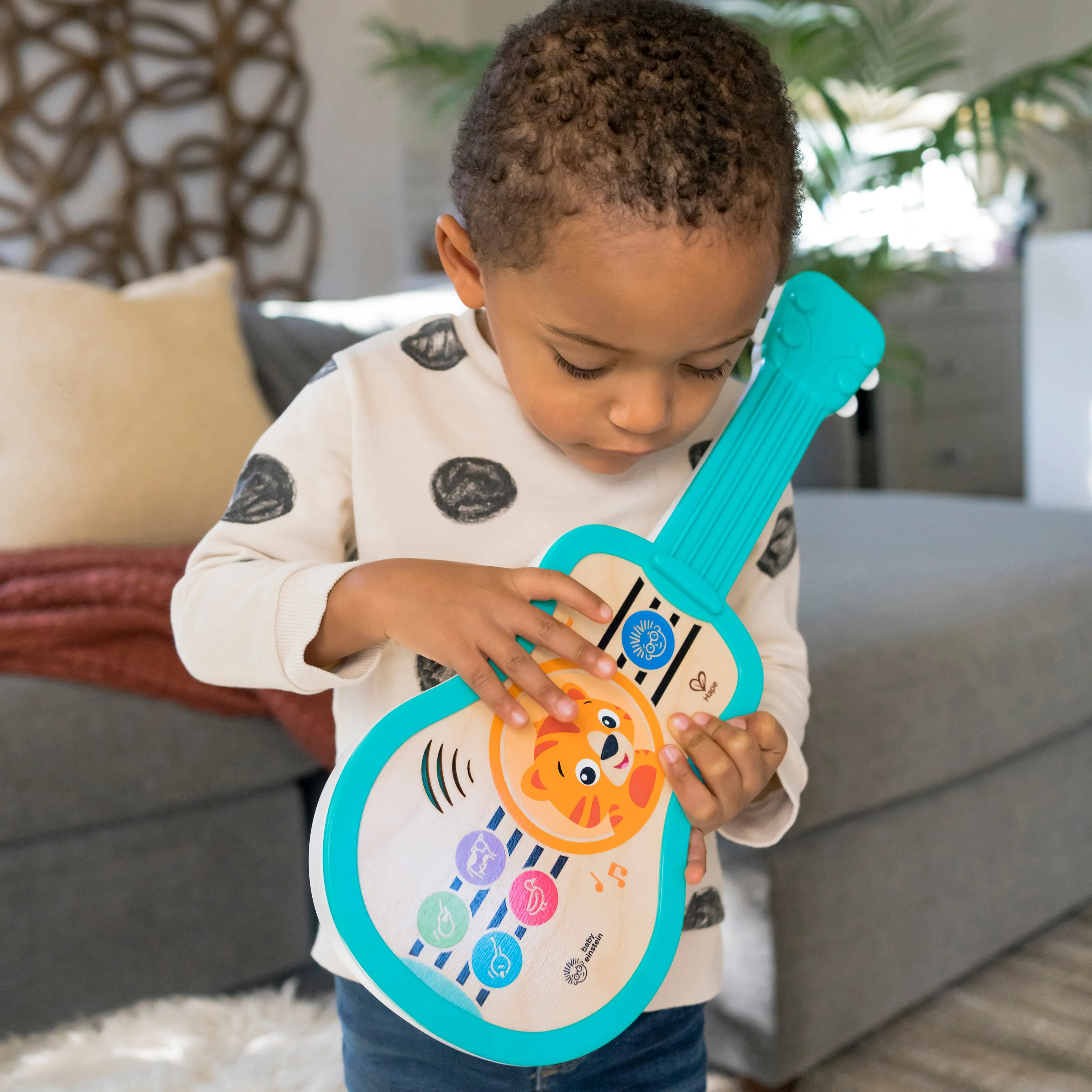 Baby Einstein Sing & Strum Magic Touch Ukulele Wooden Musical Baby Toy