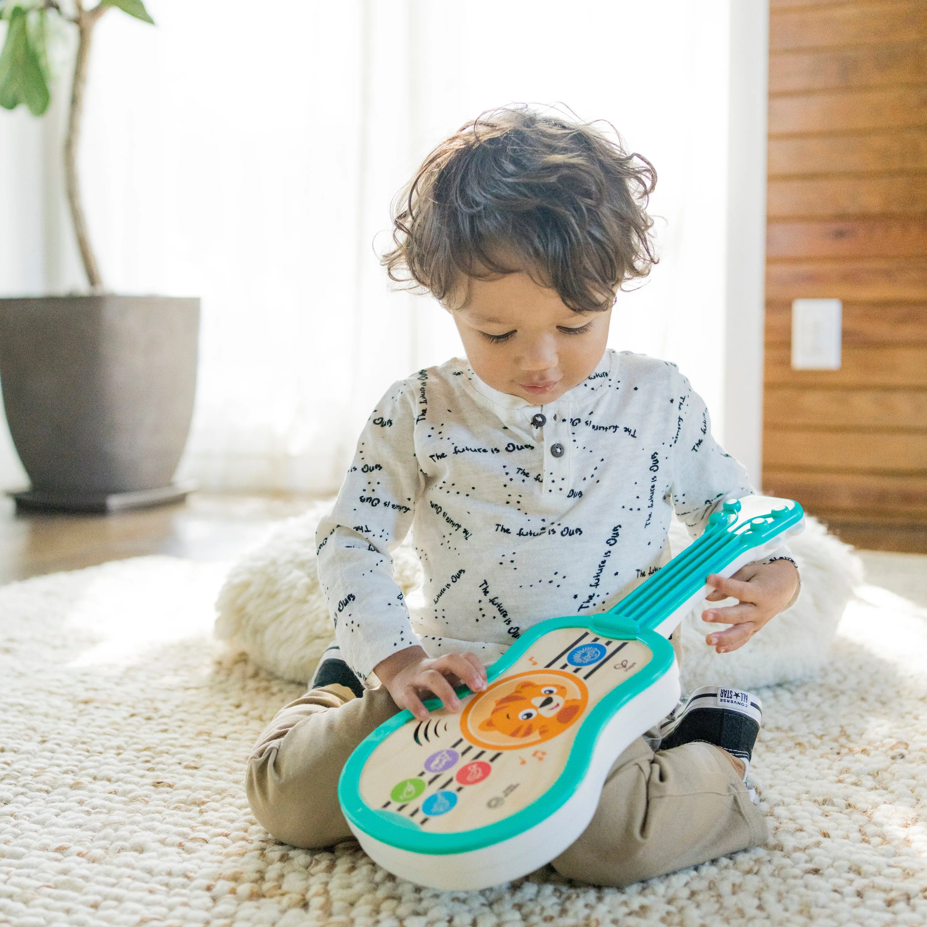 Baby Einstein Sing & Strum Magic Touch Ukulele Wooden Musical Baby Toy