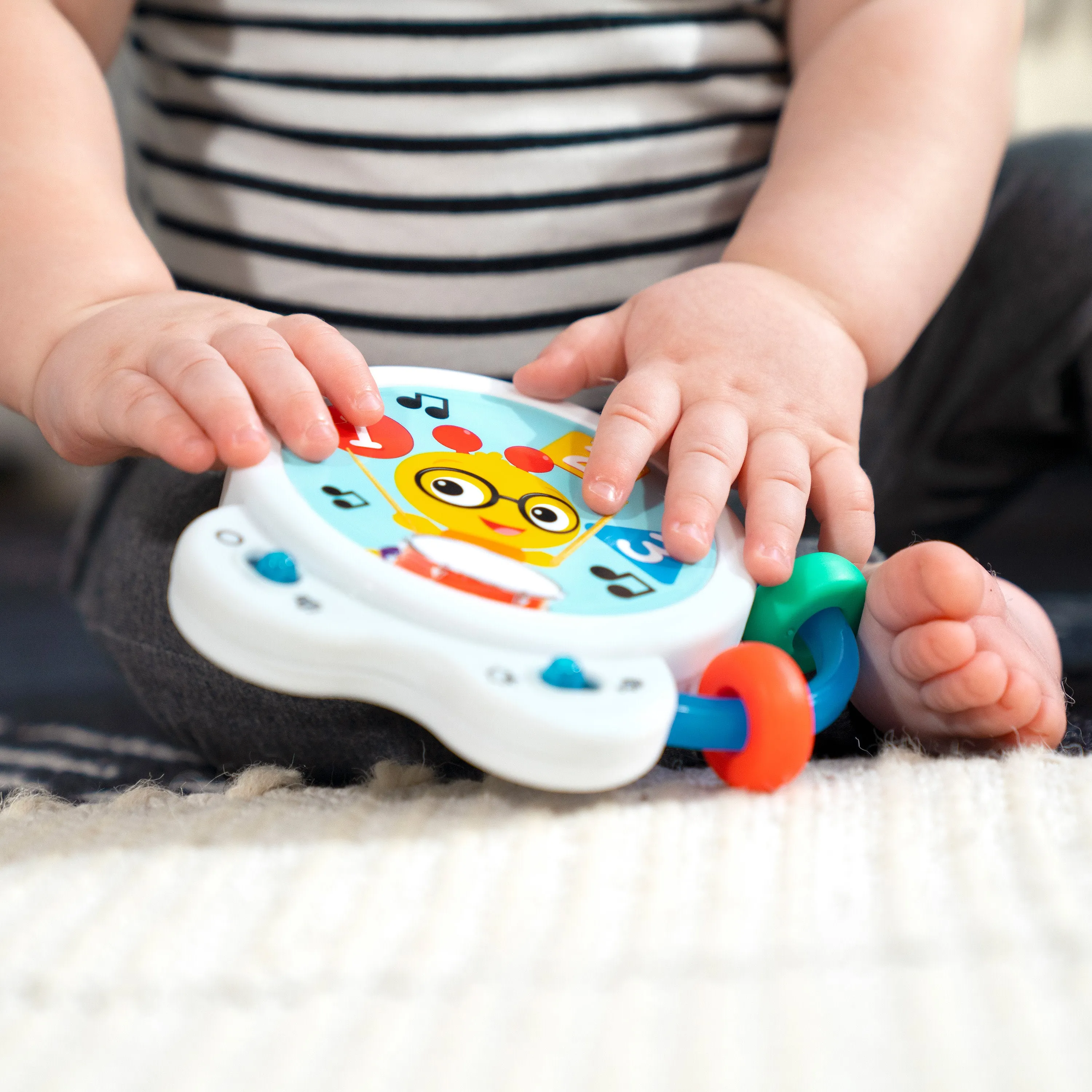 Baby Einstein Tiny Tempo Musical Toy Drum, Ages 3  months