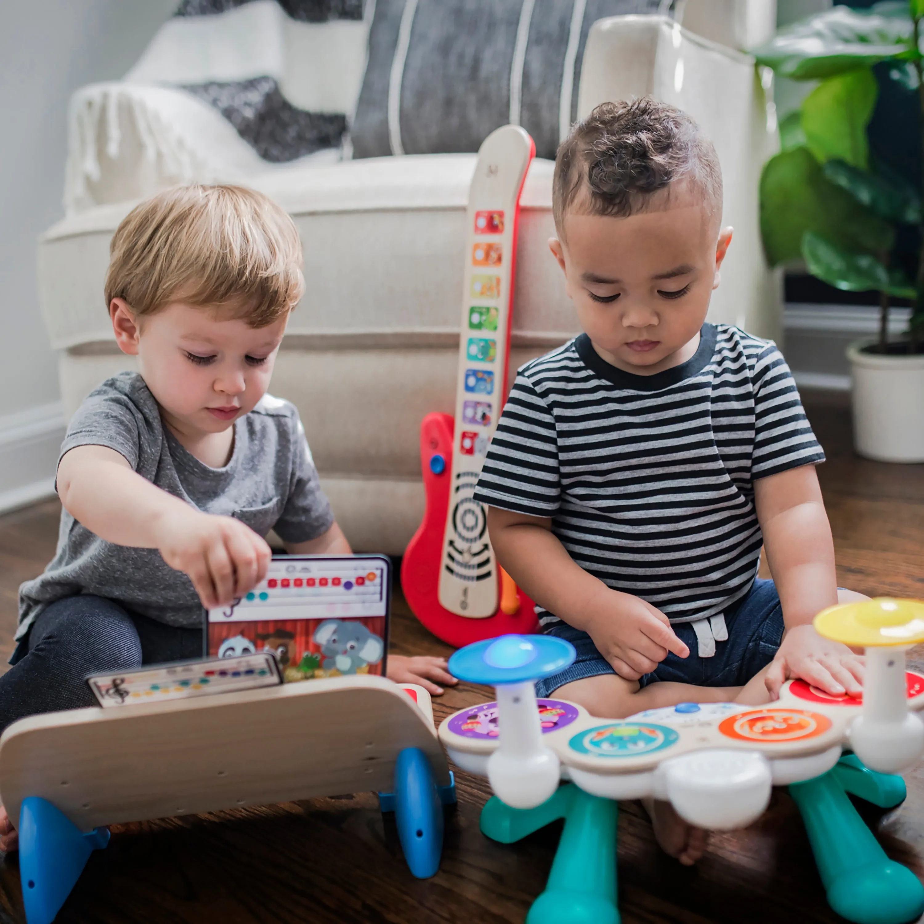 Baby Einstein Together in Tune Magic Touch Drums Wireless Wooden Toddler Toy