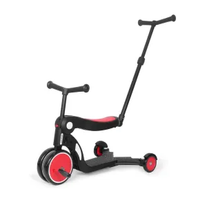 Beberoad Roadkid Plus 5 in 1 Multifunctional Scooter w/Push for Kids, Red (Used)