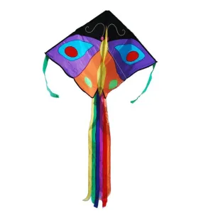 Butterfly Large Easy Flyer Kite - Purple & Orange