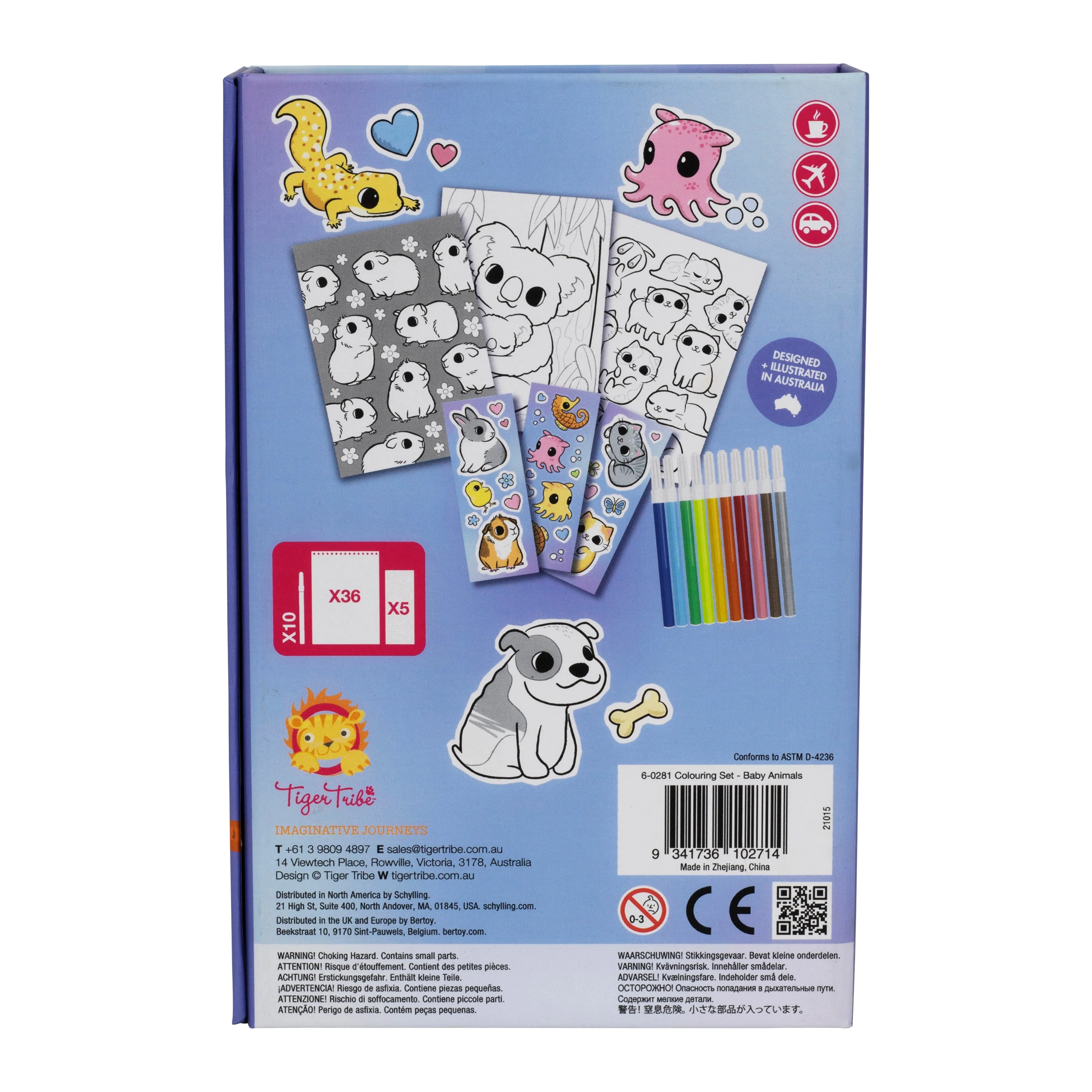 Colouring Set - Baby Animals