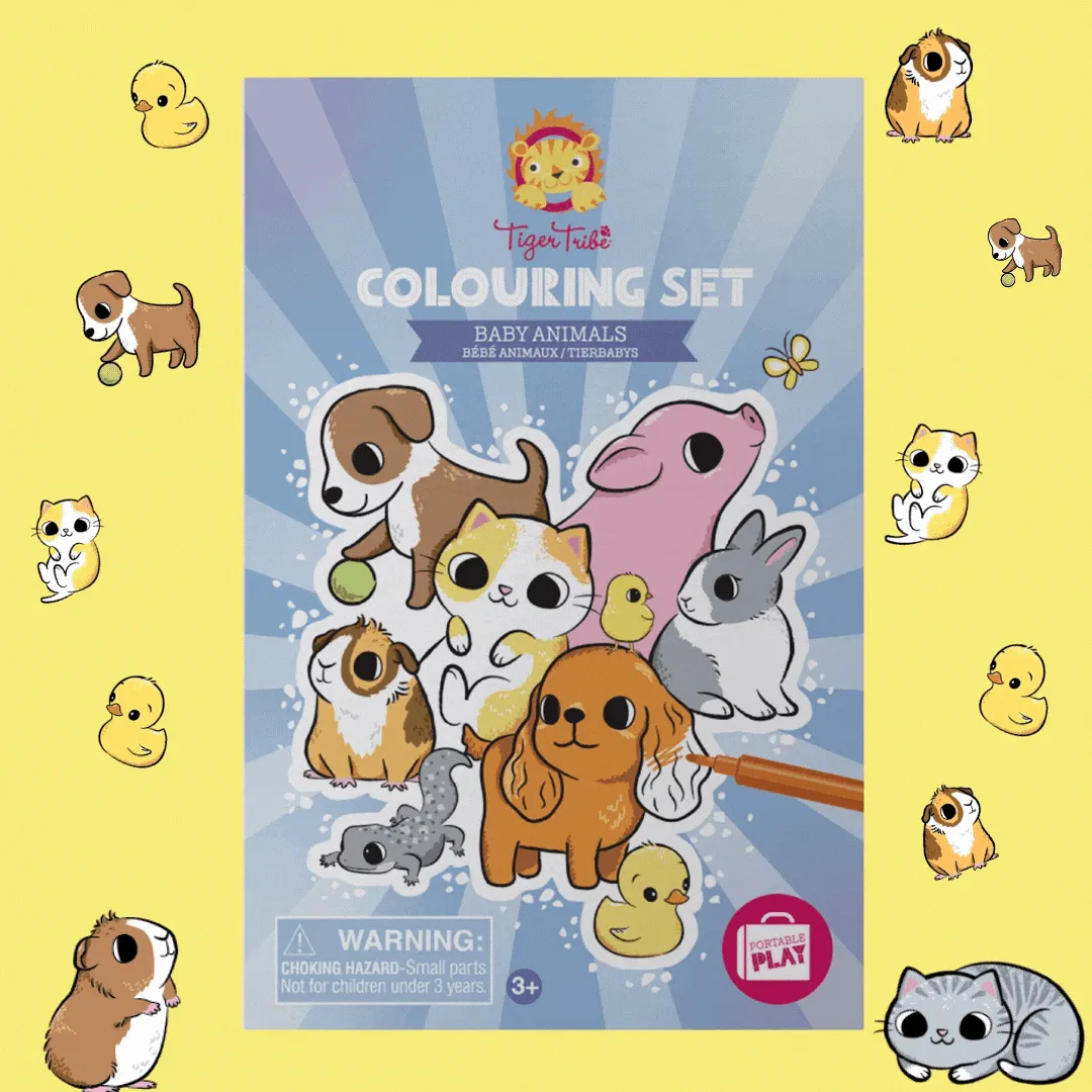 Colouring Set - Baby Animals