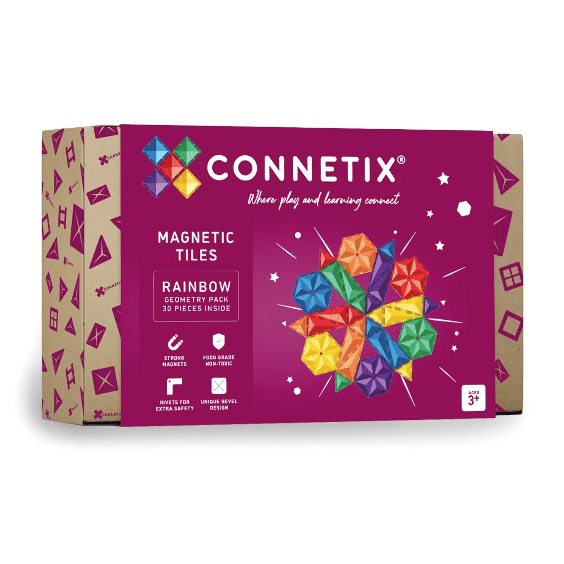 Connetix Rainbow Geometry Pack (30 pc)