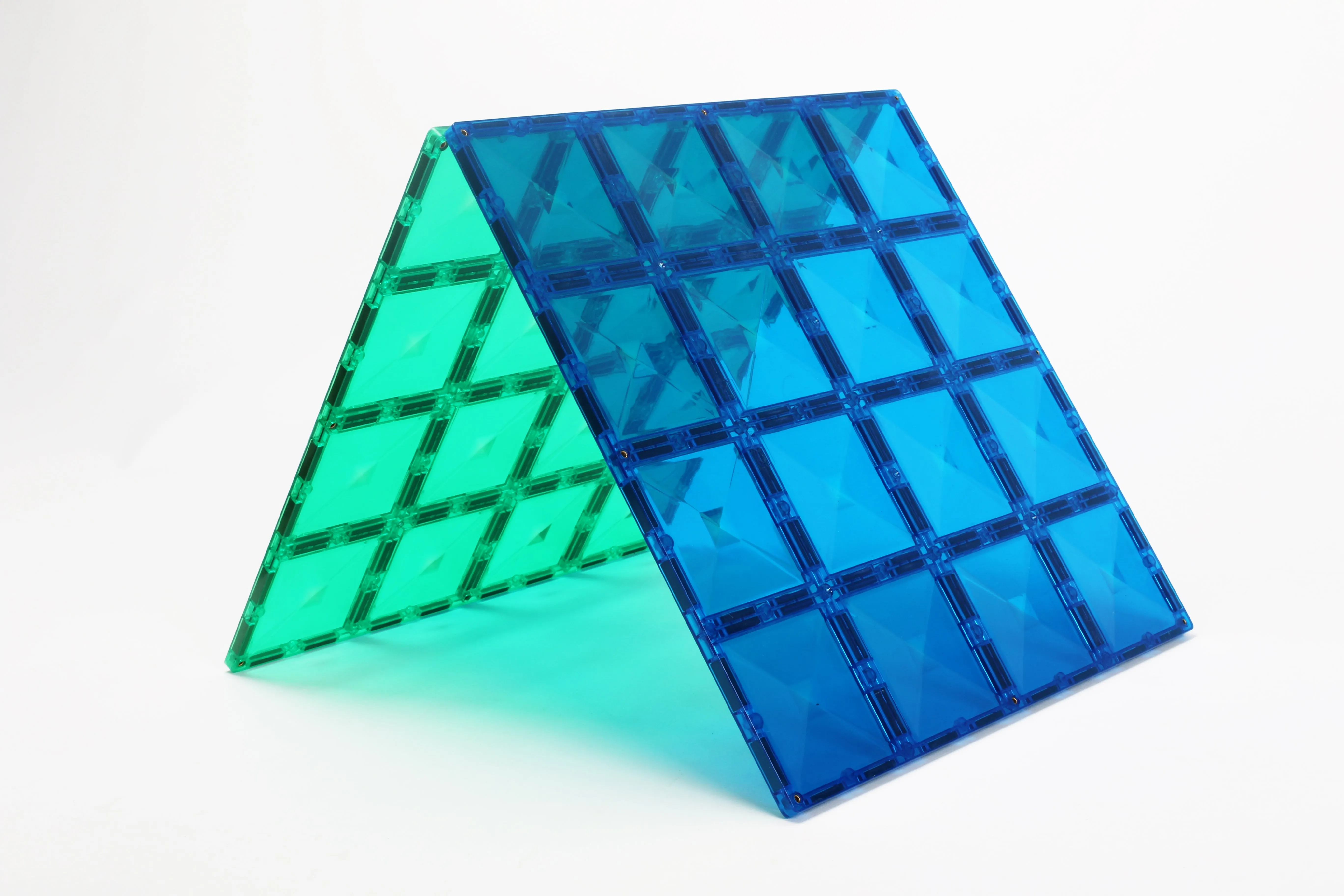 Connetix Tiles - 2 Piece Base Plate Pack - Green & Blue