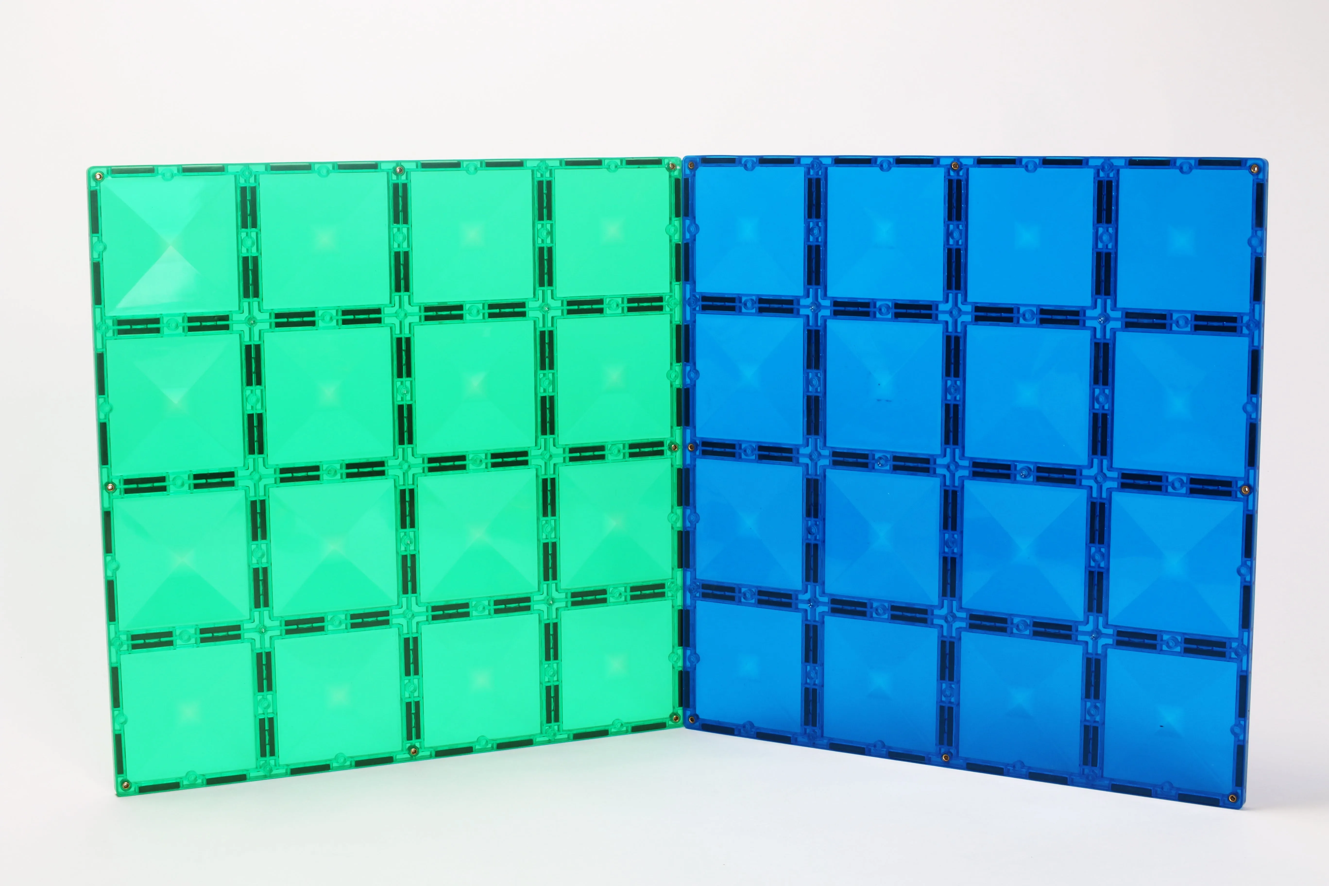 Connetix Tiles - 2 Piece Base Plate Pack - Green & Blue