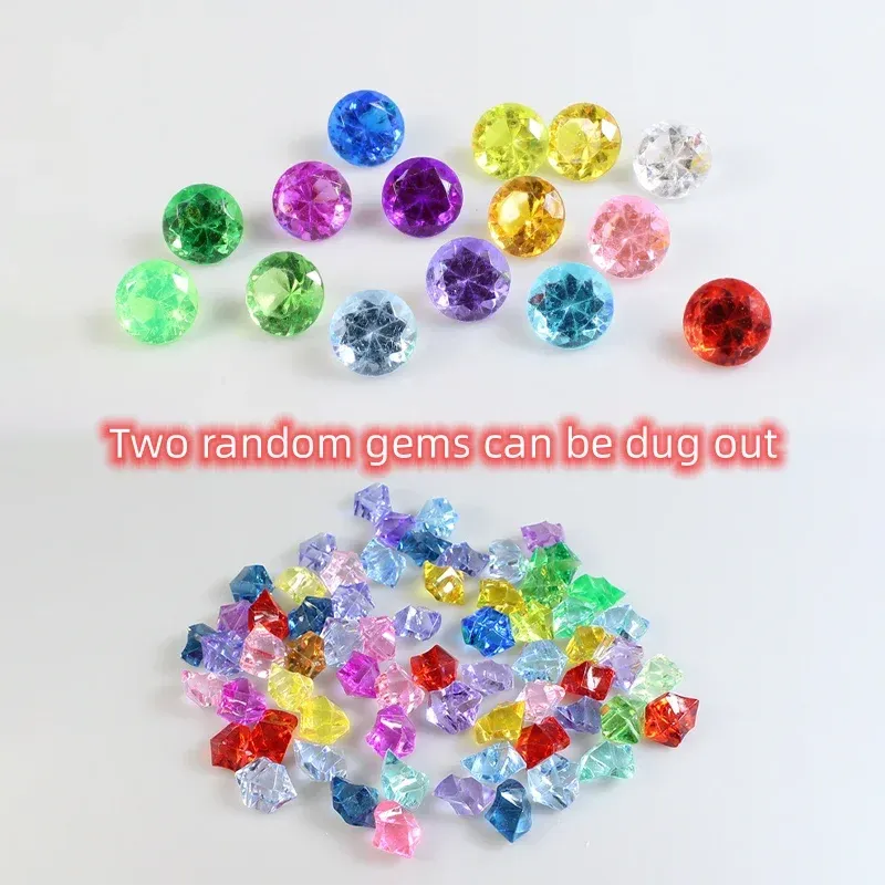 DIY Mermaid Gemstone Treasure Excavation Toy - Blind Box Puzzle for Kids