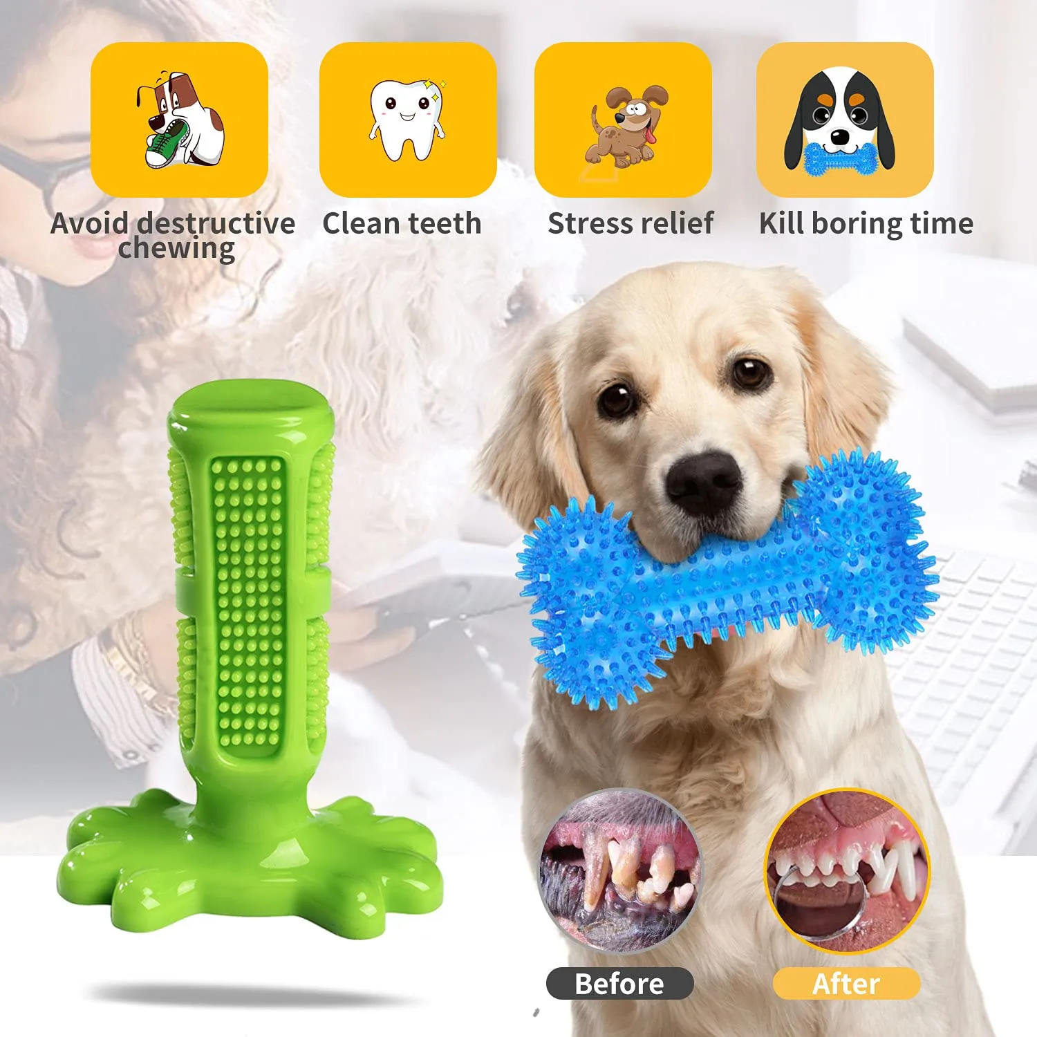 Dog Chew Toys - 18 Pack