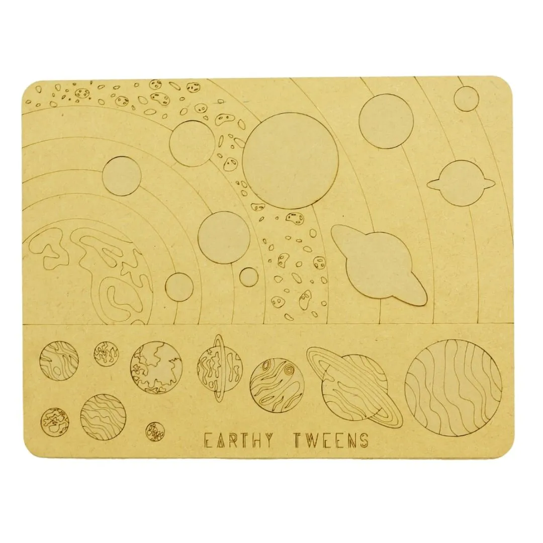 Earthy Tweens DIY Solar System Puzzle