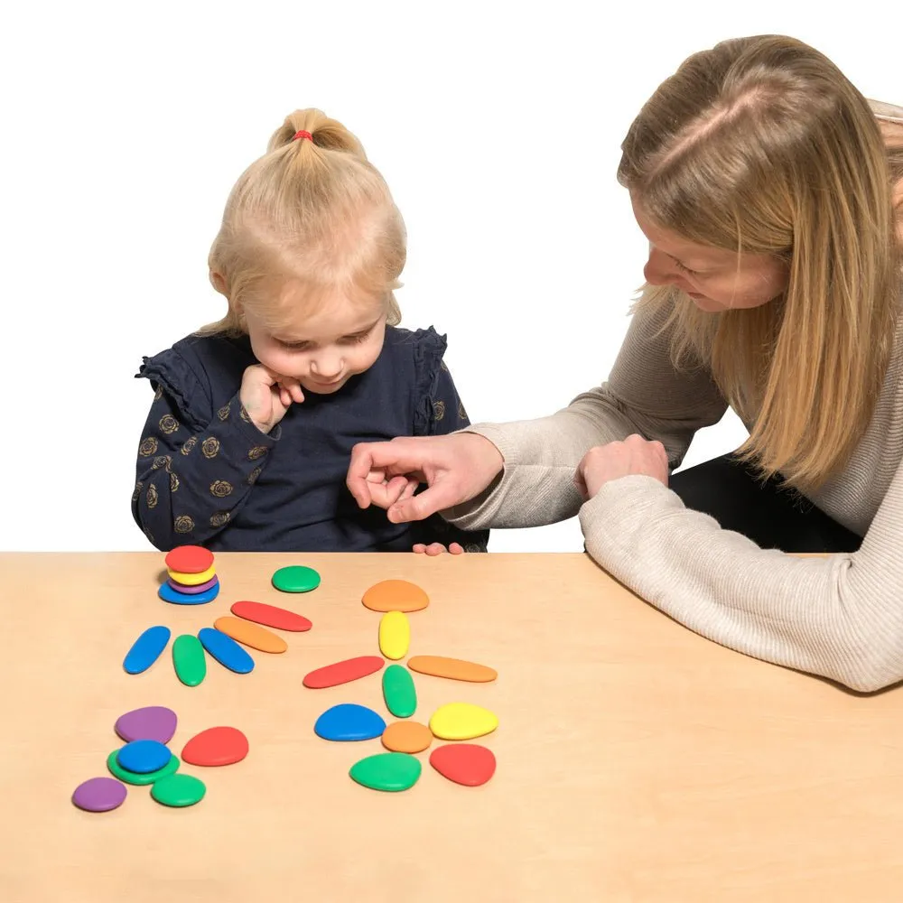 EdX Junior Rainbow Pebbles Early Construction Set