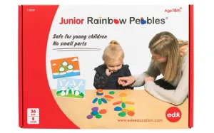 EdX Junior Rainbow Pebbles Early Construction Set