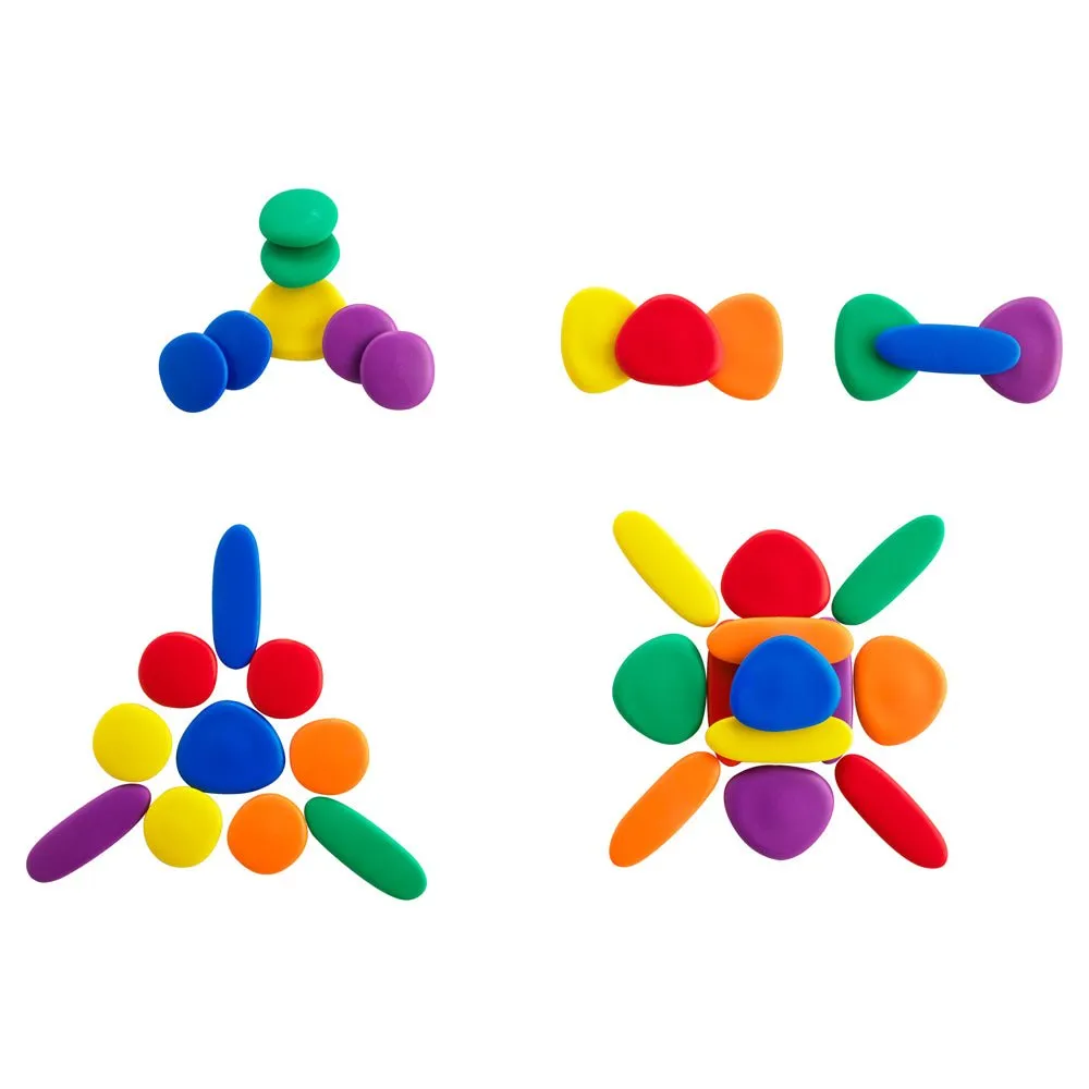 EdX Junior Rainbow Pebbles Early Construction Set