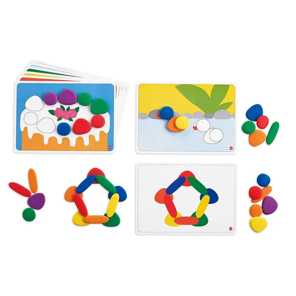 EdX Junior Rainbow Pebbles Early Construction Set