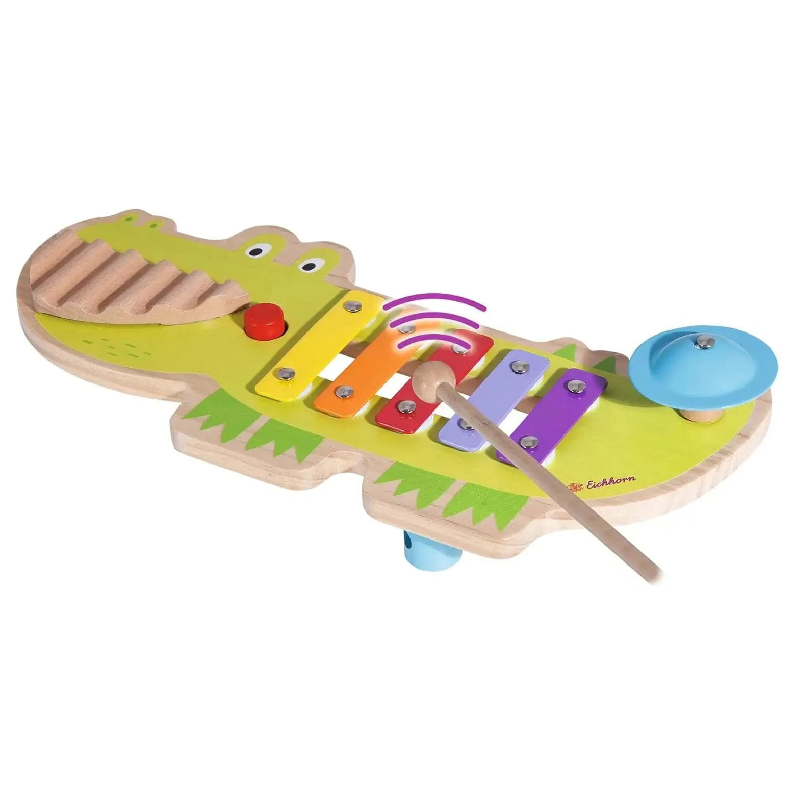 Eichhorn Musical Sound Table Xylophone Wooden Crocodile Toy