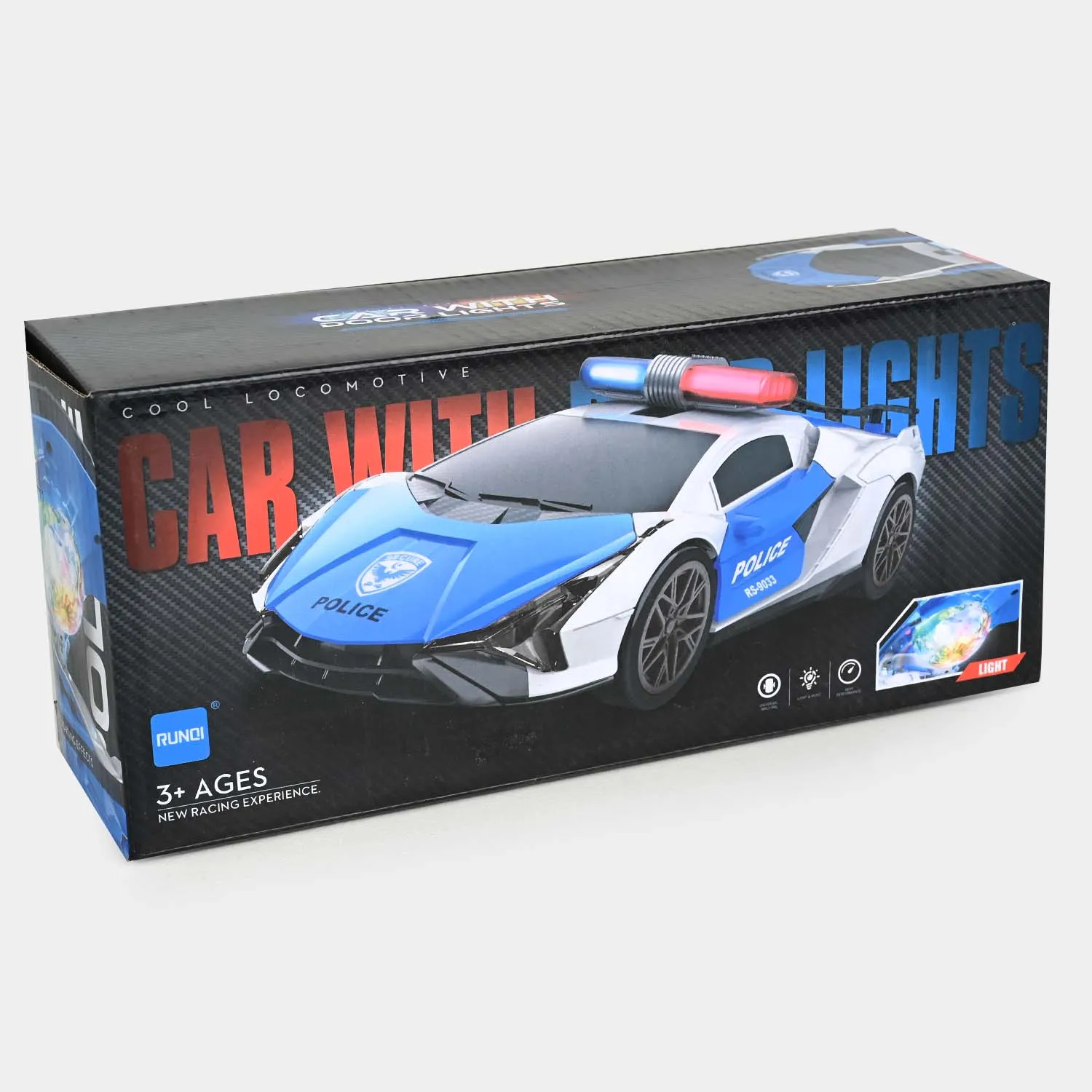 Electric Light & Musical Police Car Toy