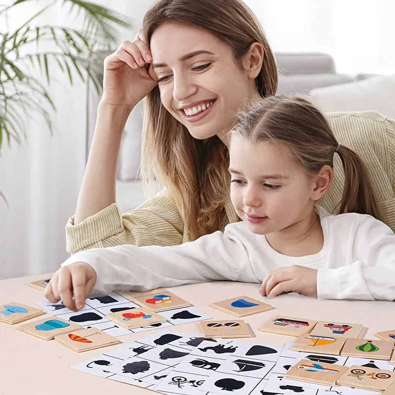 Engaging Montessori Puzzle Game for Kids Animal  Fruit Matching