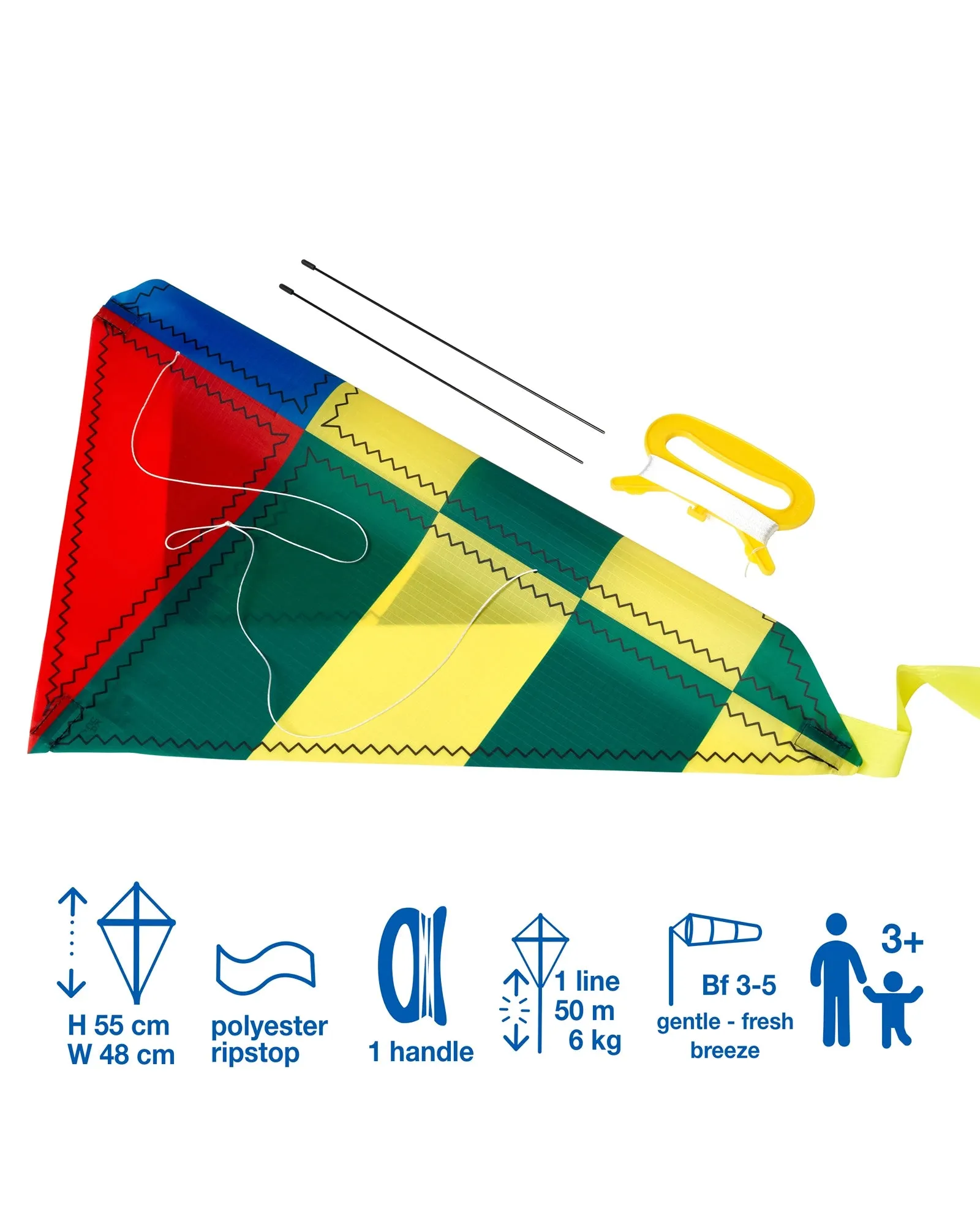 Freeplay Kids Diamond Kite 4 - Assorted