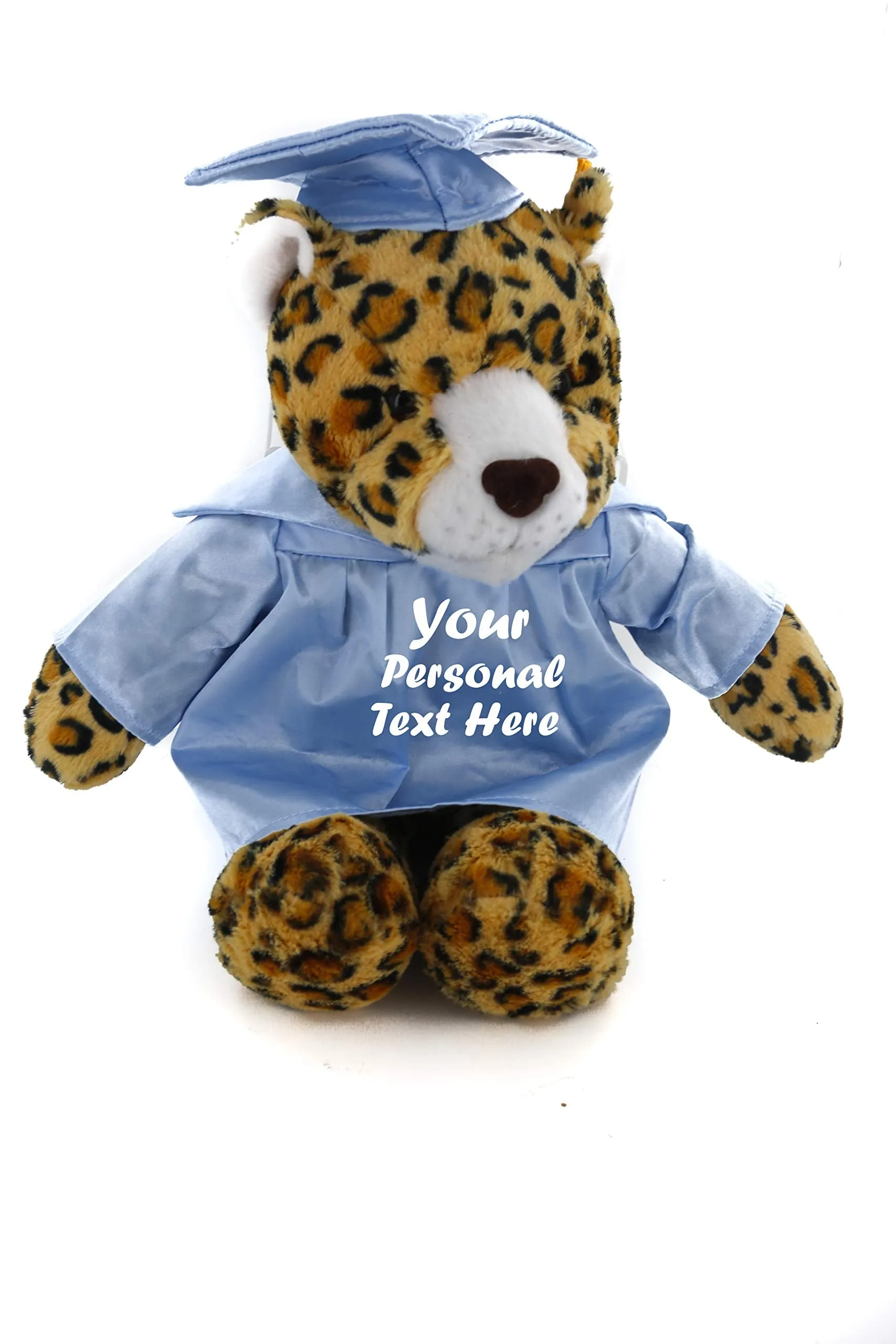 Optimized Title: 12-Inch Graduation Leopard Plush Stuffed Animal