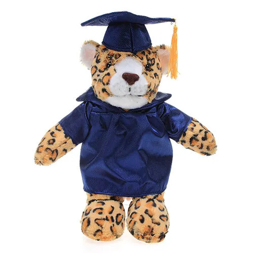 Optimized Title: 12-Inch Graduation Leopard Plush Stuffed Animal