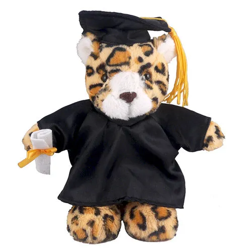 Optimized Title: 12-Inch Graduation Leopard Plush Stuffed Animal