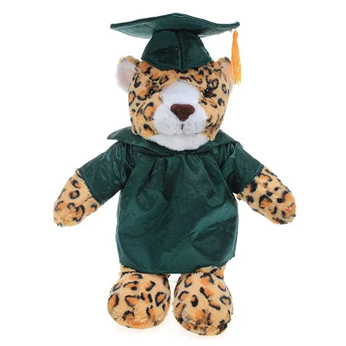 Optimized Title: 12-Inch Graduation Leopard Plush Stuffed Animal