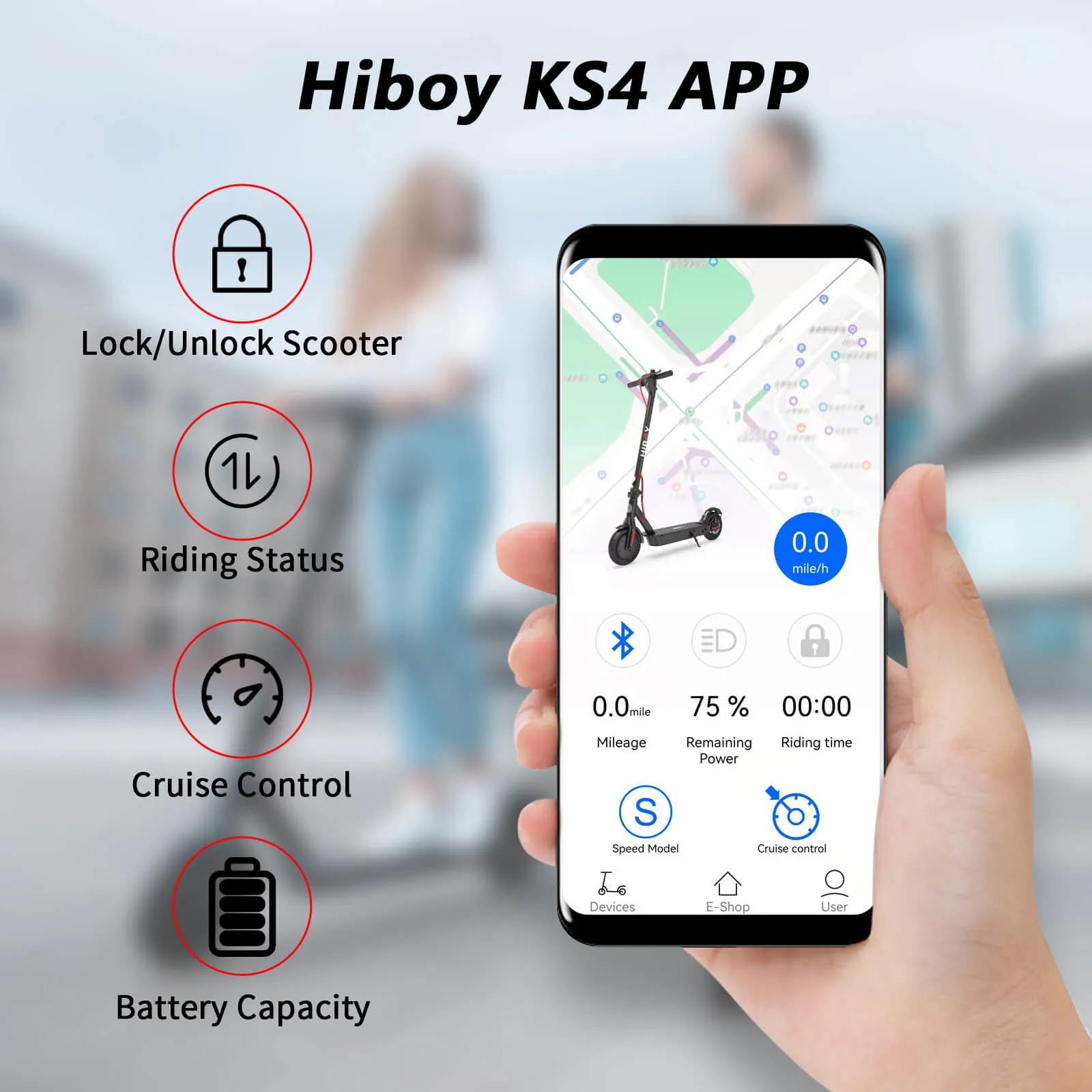 Hiboy KS4 36V/7.5Ah 350W Electric Scooter