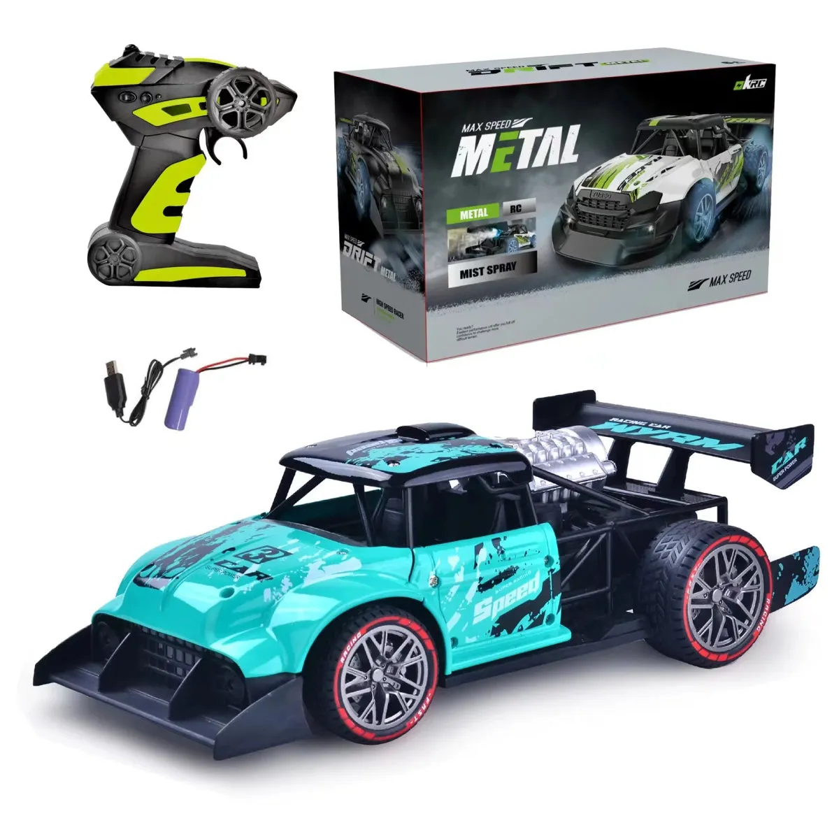 High-Speed Remote Control Racing Car With Spray