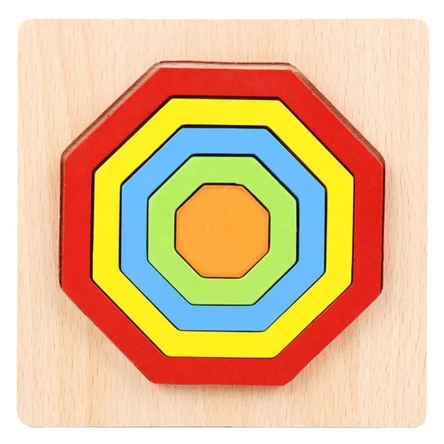 Kids Montessori Puzzle Toys Animals Fruit Graph Match Card Game Early Educational Materials Double-sided Puzzle Toy For Children