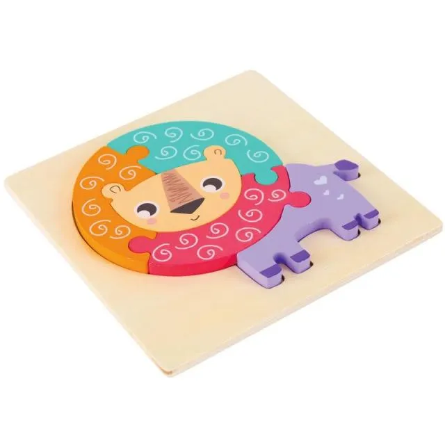 Kids Montessori Puzzle Toys Animals Fruit Graph Match Card Game Early Educational Materials Double-sided Puzzle Toy For Children